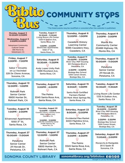 Sonoma County Library BiblioBus