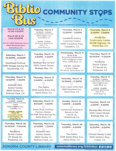 Sonoma County Library BiblioBus