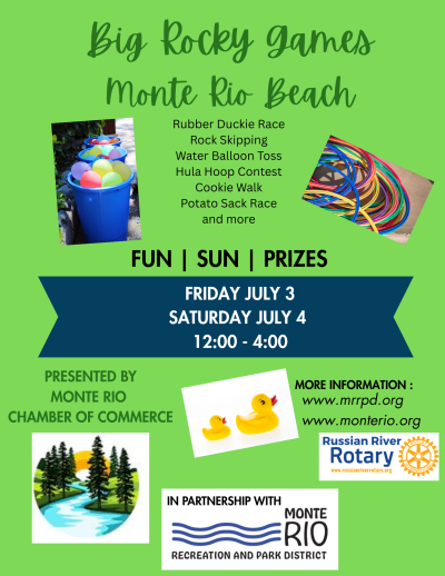 Big Rocky Games at Monte Rio Beach